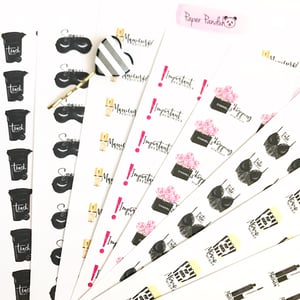 Image of Set 2 Chic Mini Icon Planner Stickers