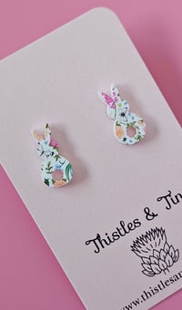 Image 5 of Standing Wildflower Bunny Studs - SKU 493