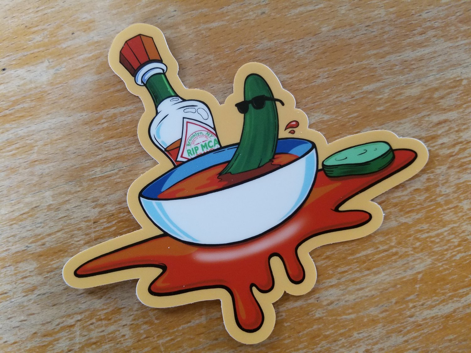 Image of Cool Cucumber ($9 for 3 Stickers)