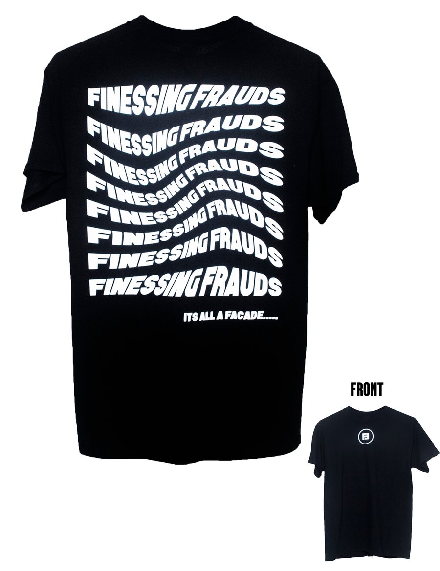 Image of FINESSING FRAUDS BLACK CLASSIC T-SHIRT