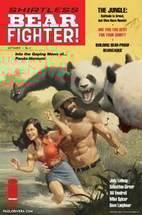 Image 2 of Shirtless Bear-Fighter Print