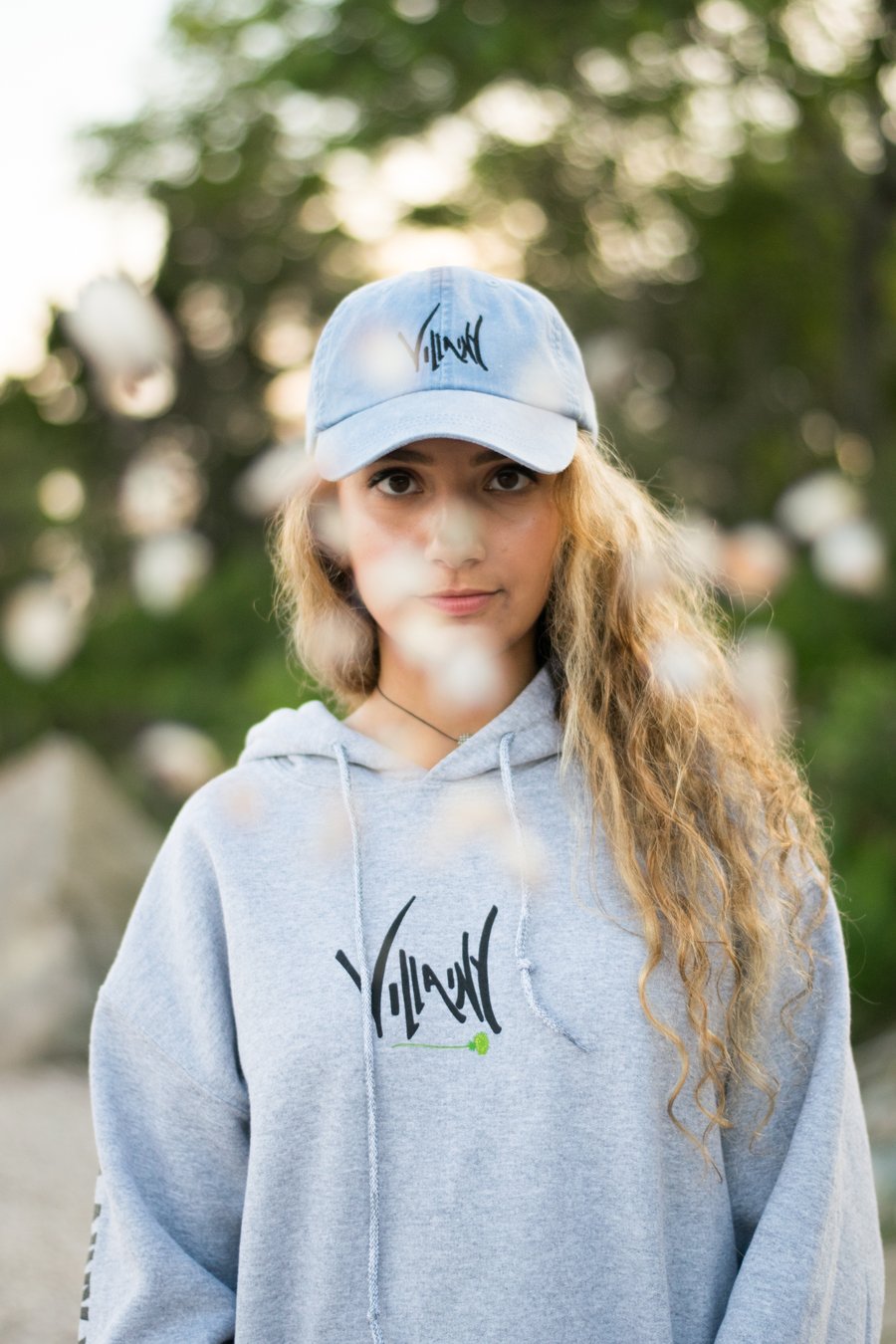 Image of VILLAINY WILDFLOWER HOODIE (SPORT GREY)
