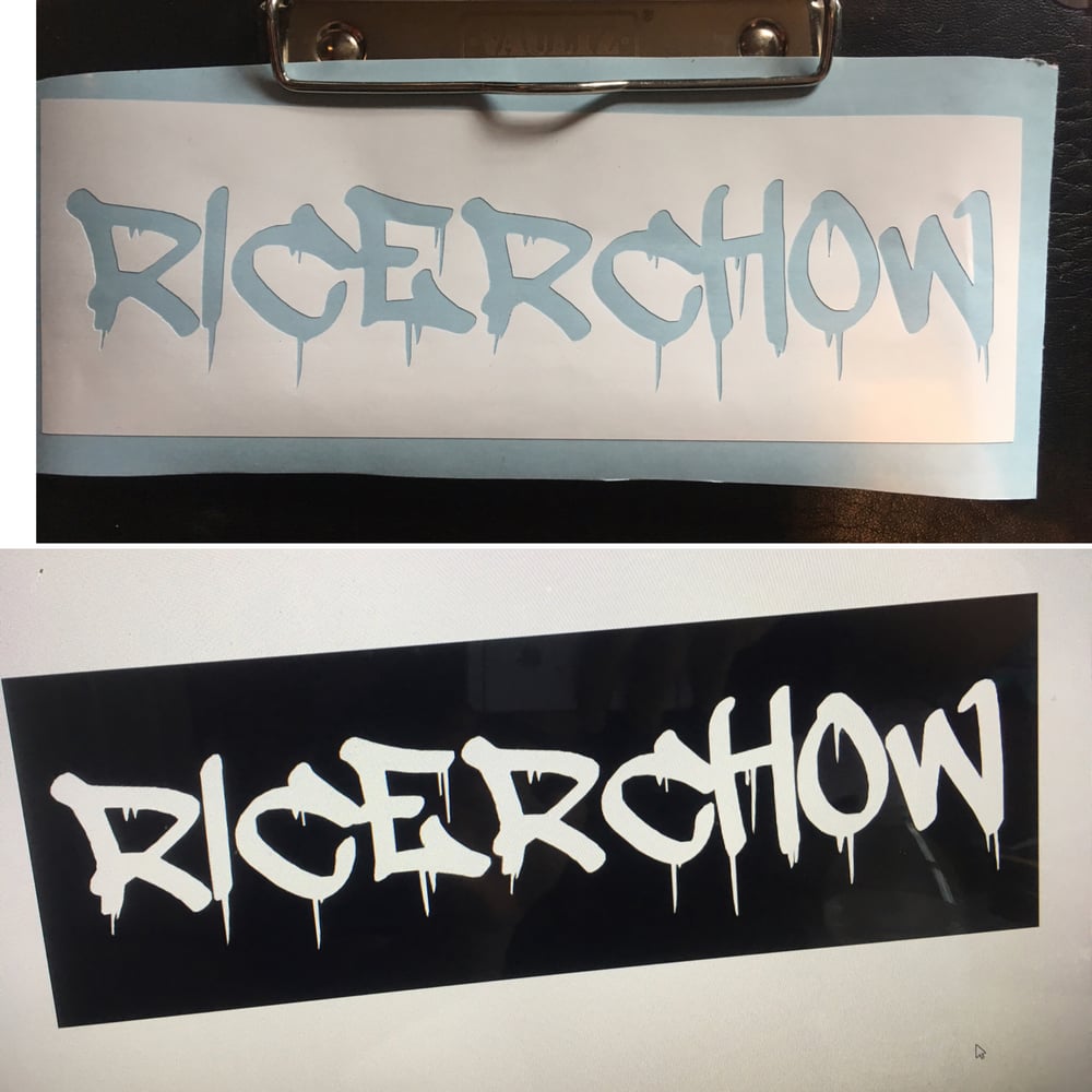 Image of "RicerChow" Decal (8x2.75)