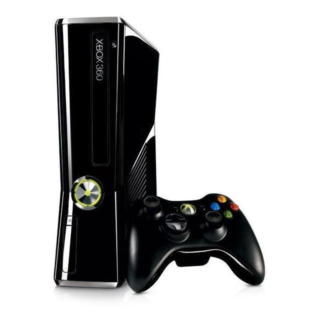 Image of MICROSOFT XBOX 360 Slim 4 Go Noir + Hdd Slim 250 Go