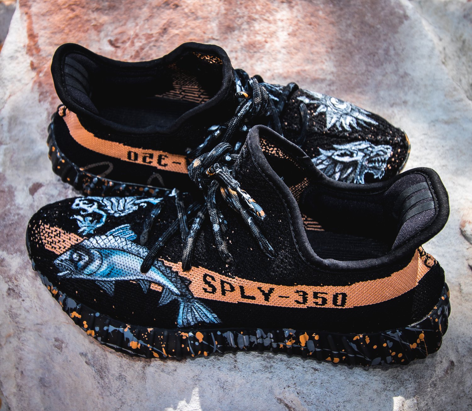 Boost 350 Adidas Yeezy X Ultra Boost Custom Yeezy 350 V2 Glow In