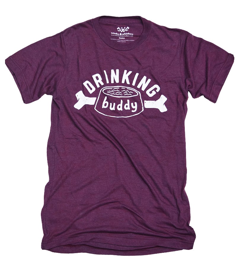 Image of Drinking Buddy Tee - Berry Triblend