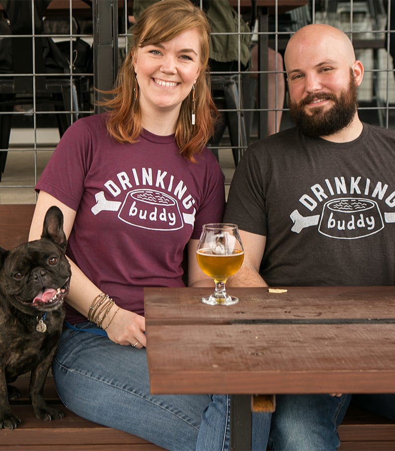 Image of Drinking Buddy Tee - Berry Triblend