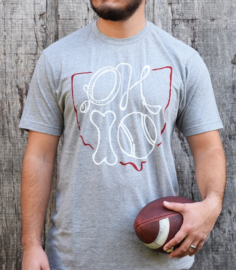 Image of Ohio Tee - Heather Grey 