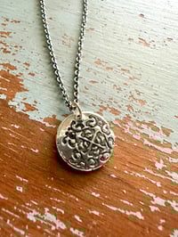 Image 3 of sterling silver peace pendant necklace by peacesofindigo