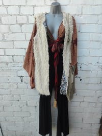 Image 8 of Stevie sari top with tassle- autumn colours