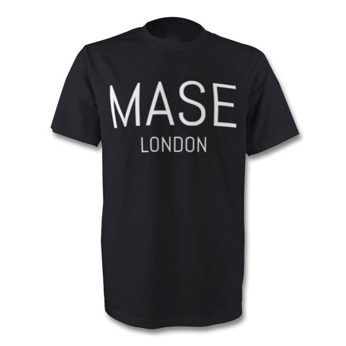 Image of Black 'MASE LONDON' T-Shirt