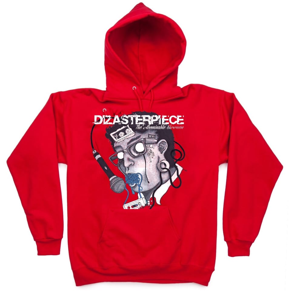 Image of DIZASTERPIECE - THE ABOMINABLE SHOWMAN - Red Pullover Hoodie