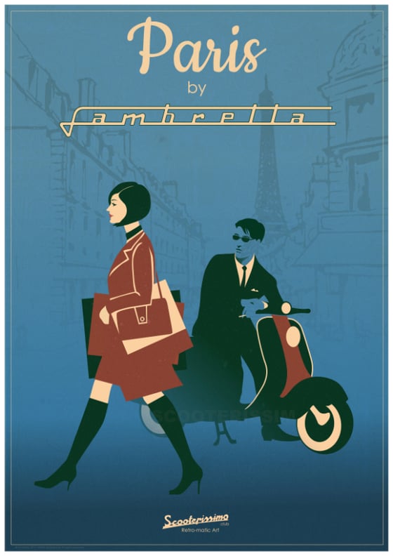 Image of Paris City of Love. A2 Poster Print