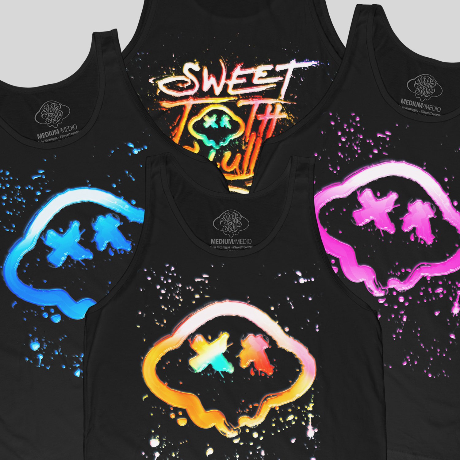 Image of Sweet Tooth Skully: Summer Splatt Tanx