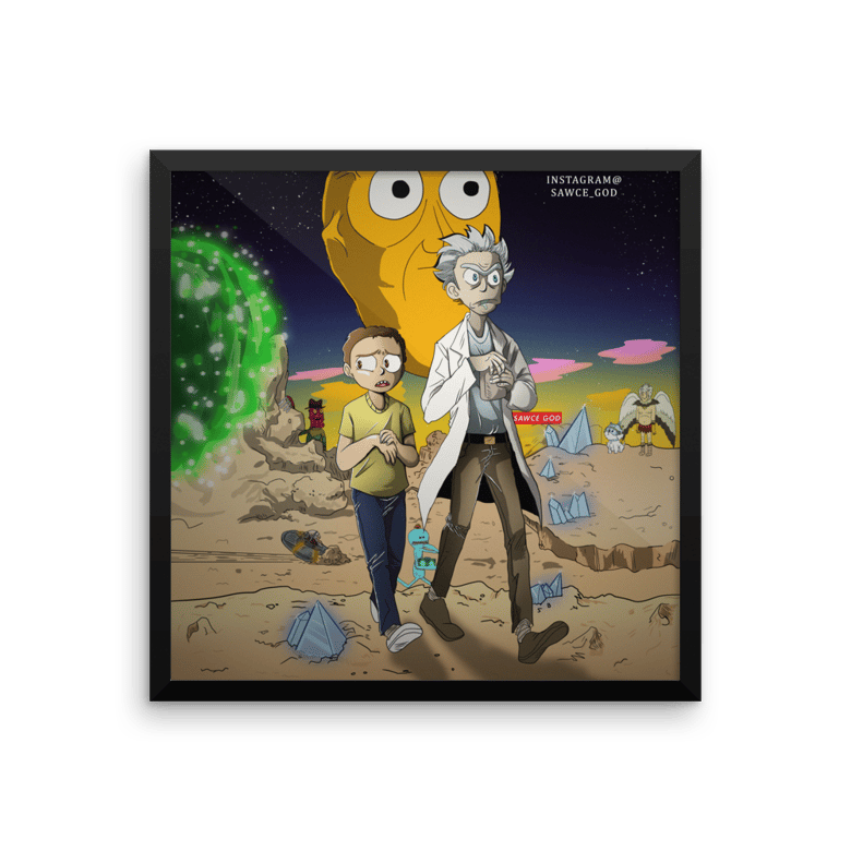 Image of Rick and Morty Framed Print