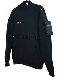 Image 1 of BIOWEAPON HEAVY-DUTY TACTICAL HOODIE - BLACK