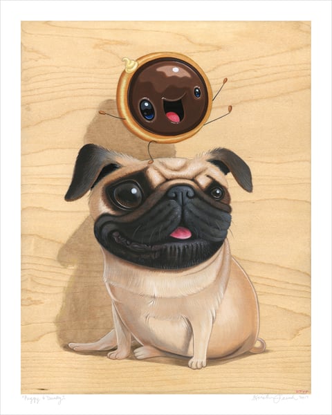 Image of "Puggy & Dunky" giclee