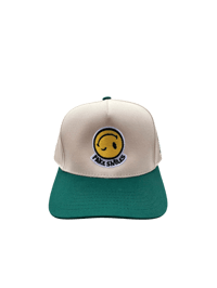 Image 1 of green and cream SnapBack 
