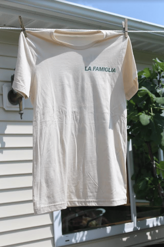 Image of LA FAMIGLIA TEE - SAND/SAGE