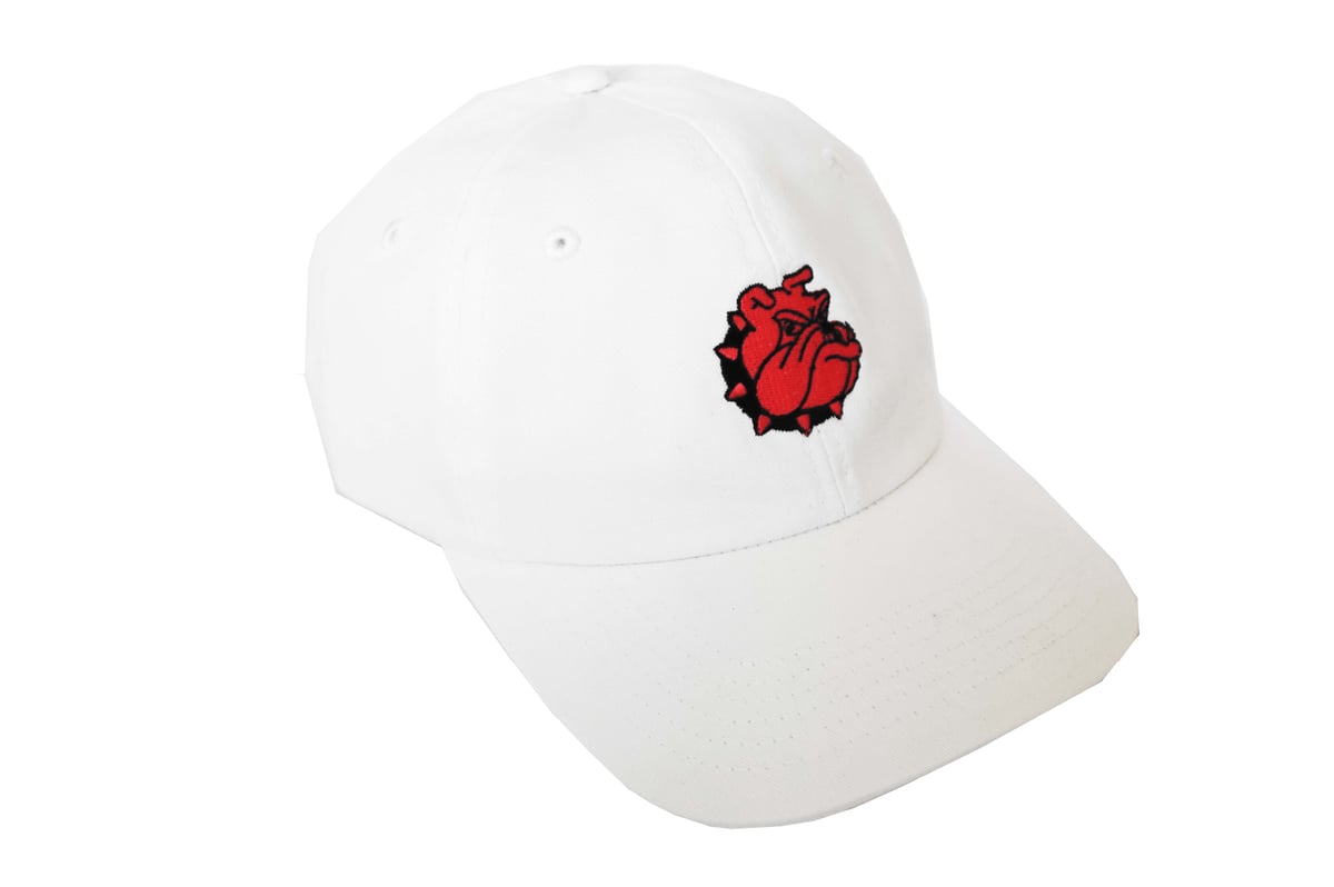 Image of WEEKEND BULLDOG CAP (WHITE/RED) 