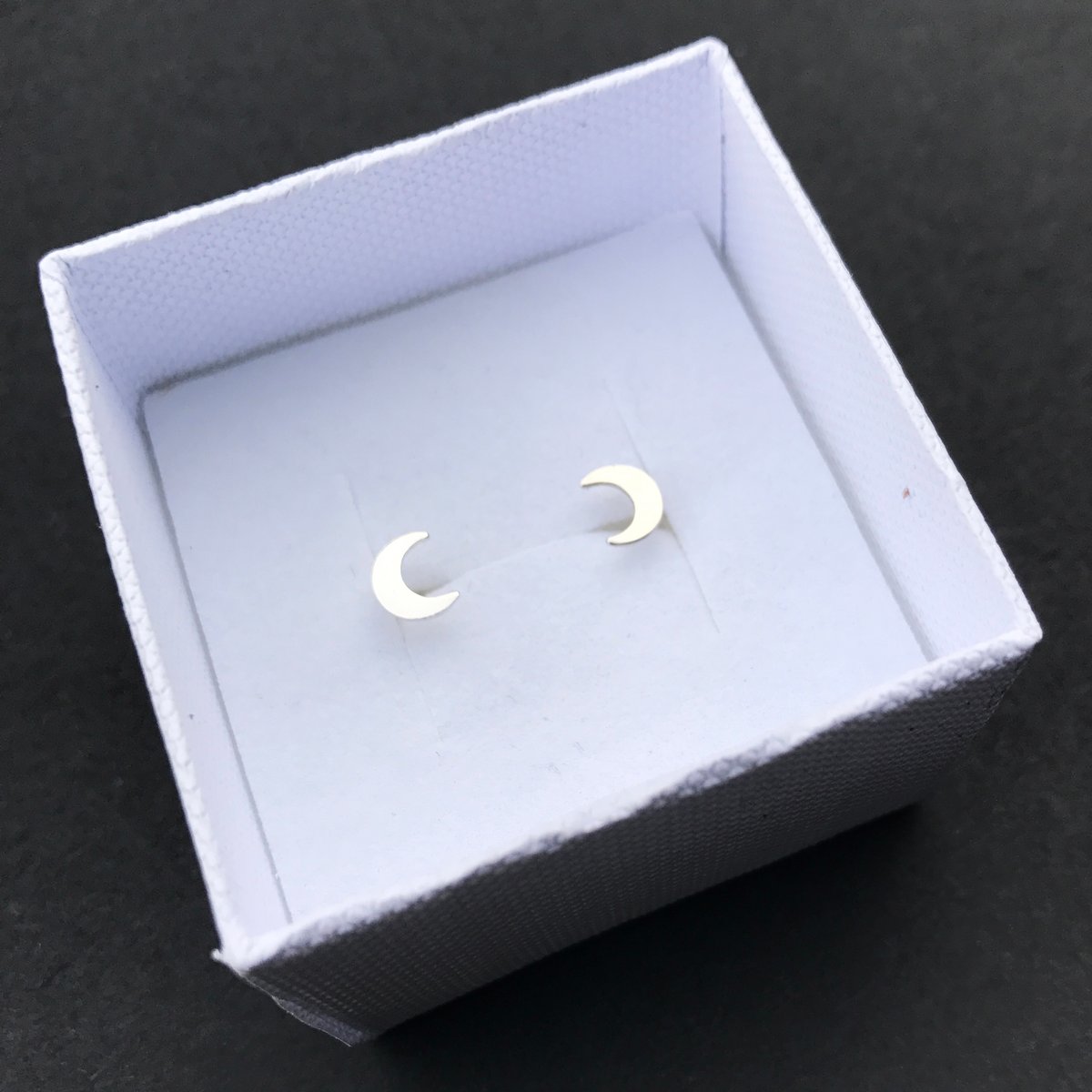 Image of Pair of Sterling Silver Stud Earrings