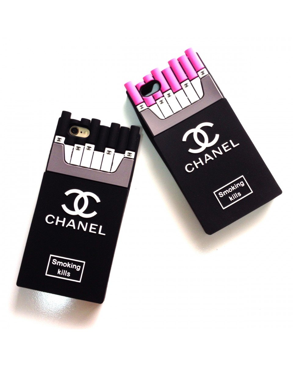 Chanel style cigarette box case for iphone 5, 5s, 5se, 6, 6s, 7, 6