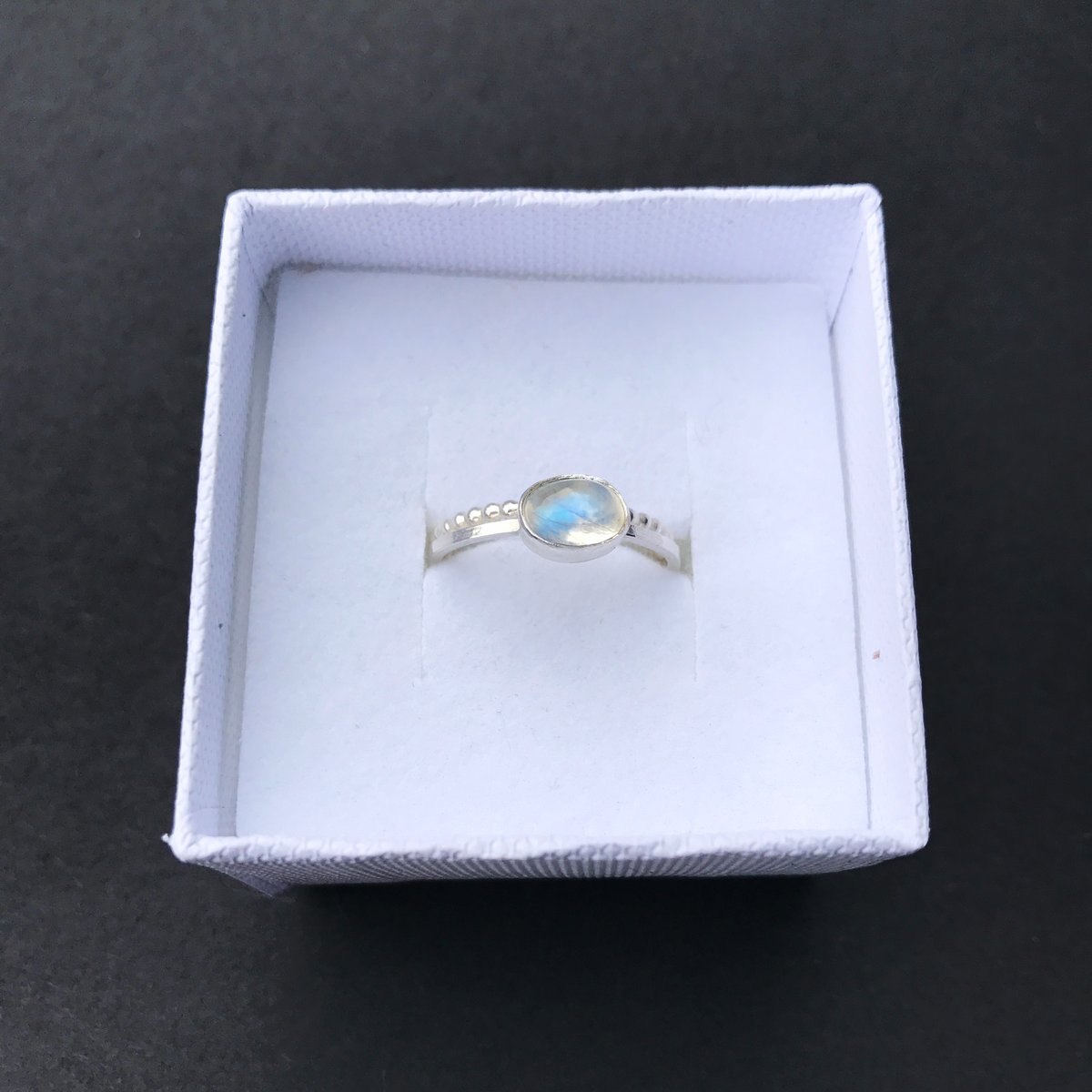 Image of Moonstone Silver Ring