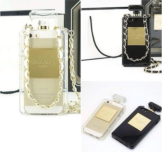 Chanel style perfume bottle case for iphone 5, 5s, 5se, 6, 6s, 7