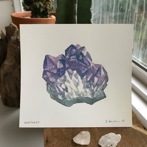 Image of Amethyst print by E Henderson - All proceeds support trans people of color in NC