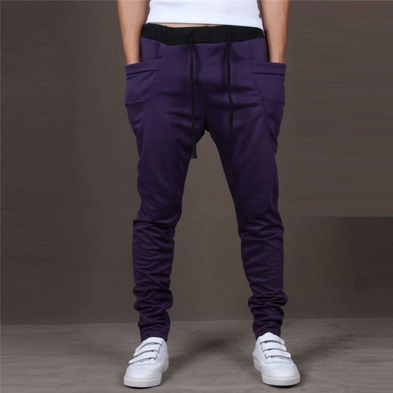 Dark purple joggers online