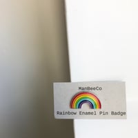 Image 2 of Rainbow enamel pin badge 