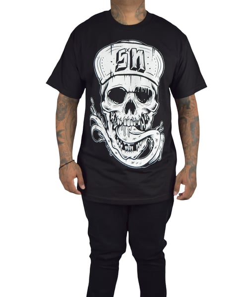 Image of Slick & Nasty Skull Tee (Black)