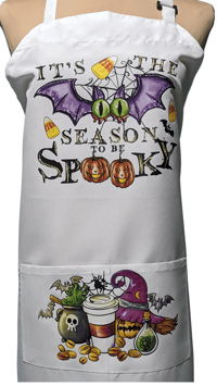 Image 2 of It's the Spooky Season Apron (white)  
