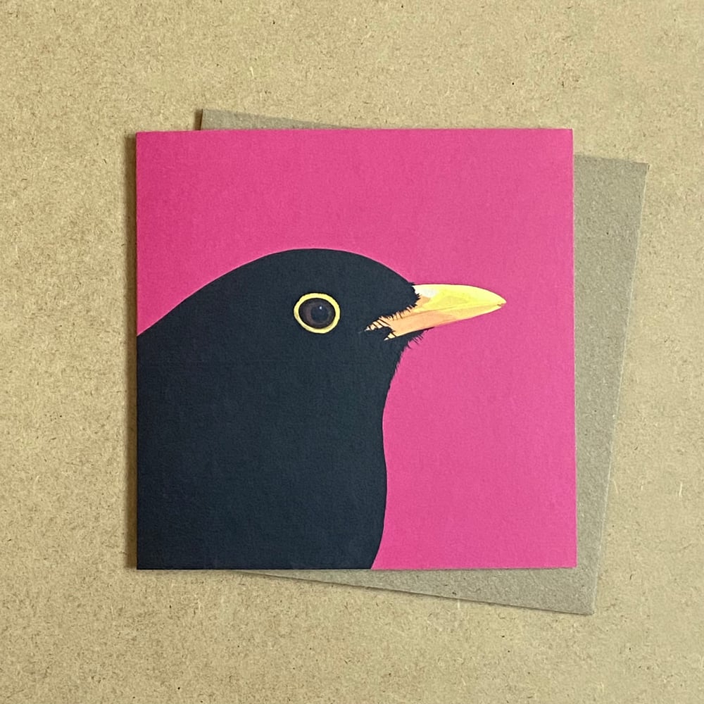 Image of Blackbird Greetings Card