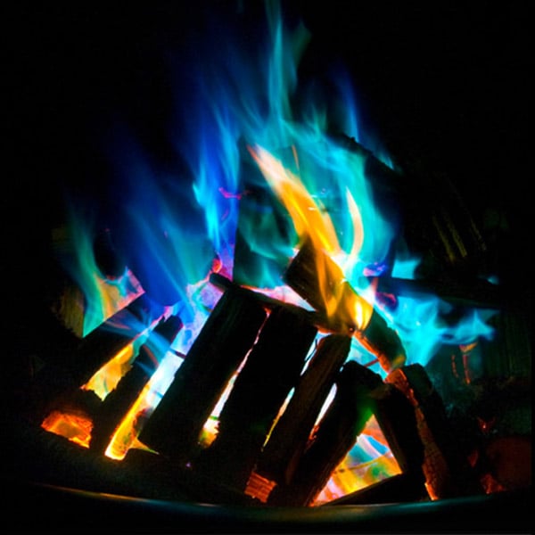 thumbnail image 2 of Fityle Colourful Flames Sachet Camping Mystical Changing Log Burner | PH 2 of 13