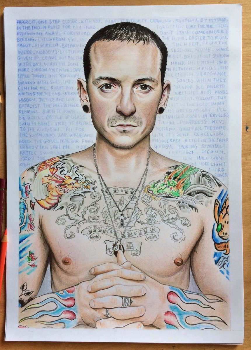 Charlie Lunn | Chester Bennington Tribute Charity Drawing Print