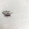 Manchester Bee Enamel Pin Badge in Pink 