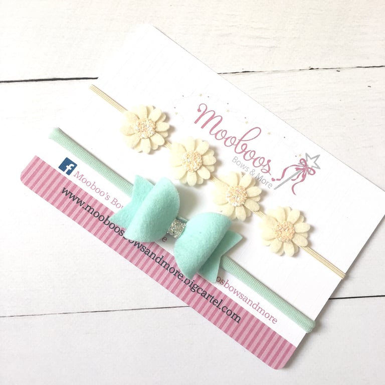 Daisies & bow gift set Image 3