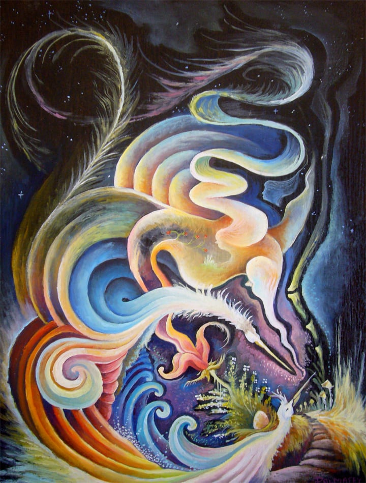 Image of Spirits and Kin original Oil Painting