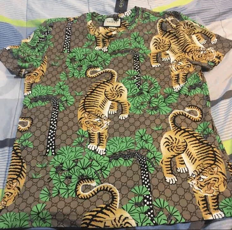 gucci bengal tiger shirt