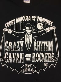 Image 1 of  "COUNT DRACULA" - CRAZY CAVAN T-SHIRT- (CRAZY CAVAN STORE)