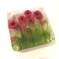 Image 1 of Poppy Art Coasters 