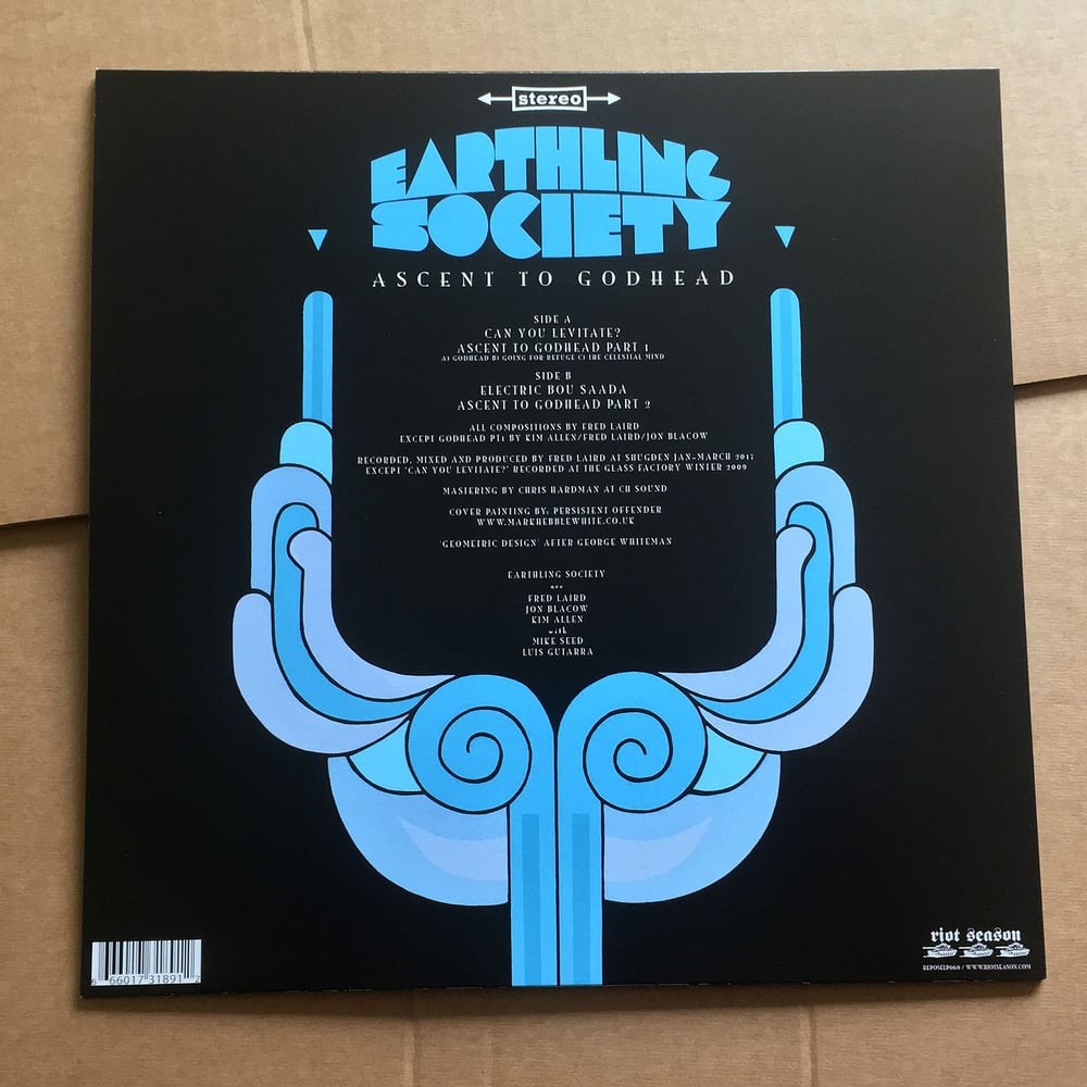 EARTHLING SOCIETY 'Ascent To Godhead' Blue Vinyl LP & Bonus CD