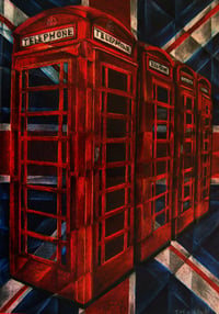 Telephone Boxes- Large Canvas print