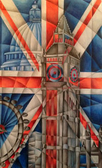 London- England. Large Canvas print