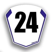 Image 3 of Race Number Boards. To fit Yamaha R1 / R6 