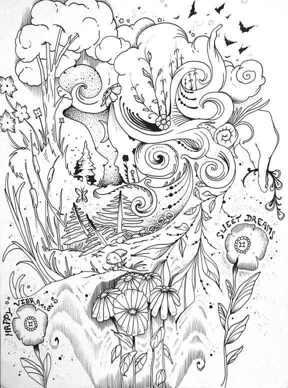 Image of "Sweet Dreams" Original Drawing