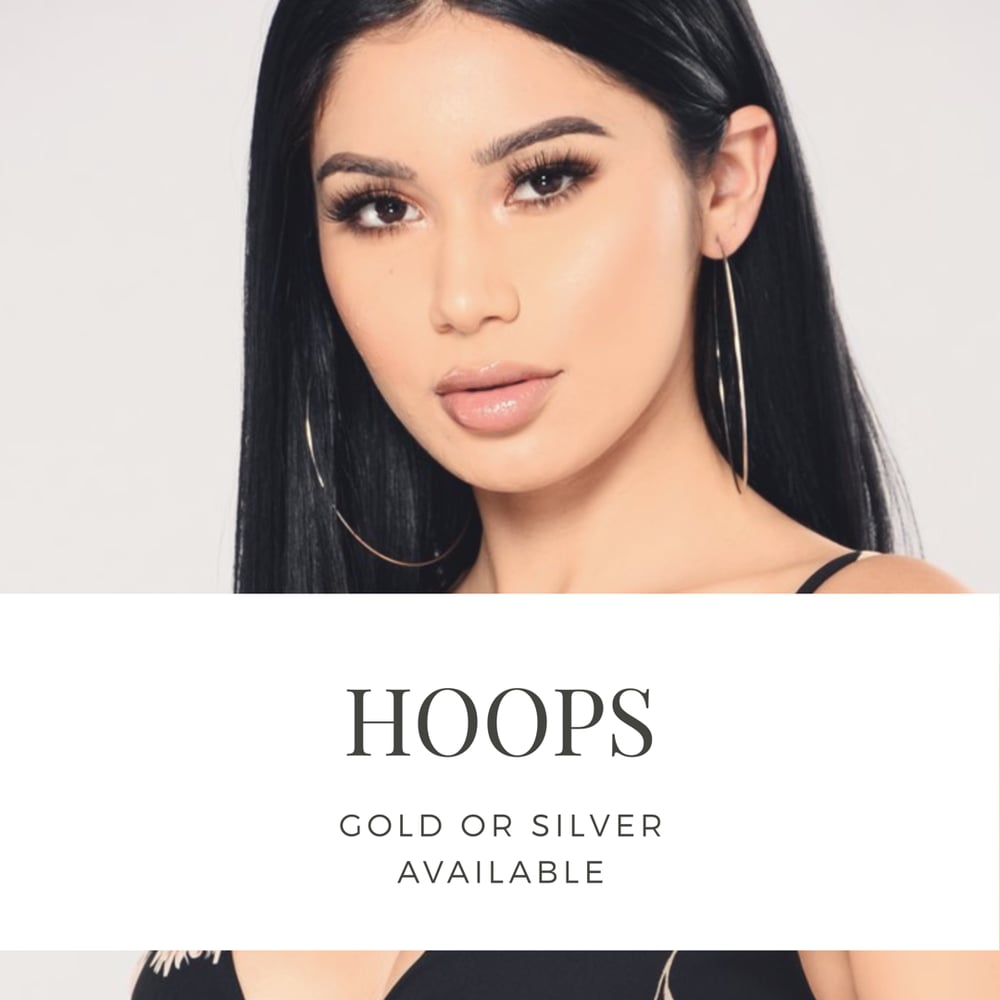 Image of Oversized Fashion Hoops