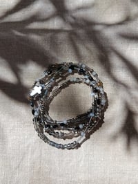 Image 1 of Bracelet 5 rangs Nuit d'argent 