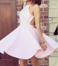 Image 1 of New Teen Style Halter Short Homecoming Dresses, Pink Prom Dresses,Lovely Party Dresses